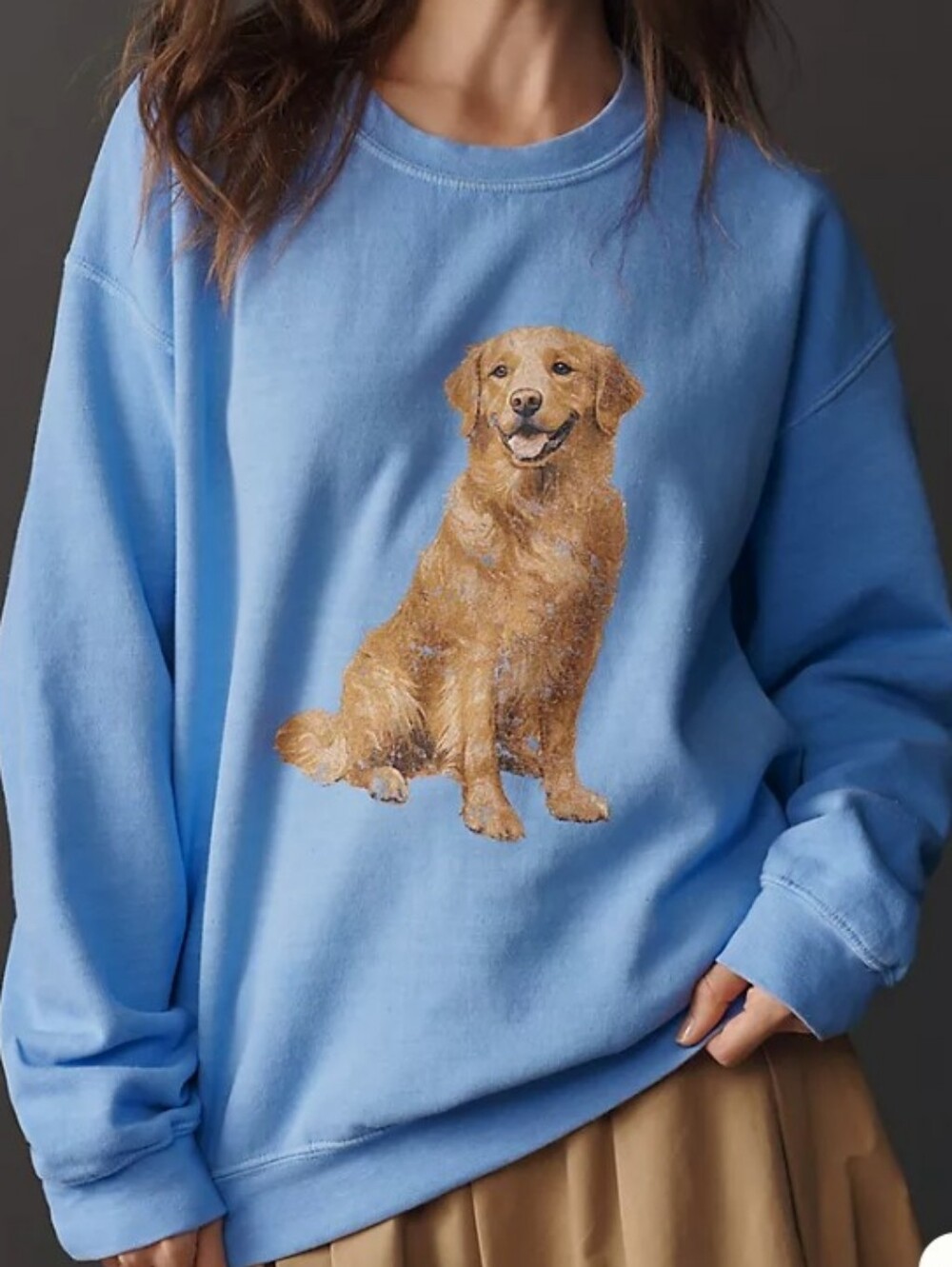 Anthro Dog Sweatshirt Sz S